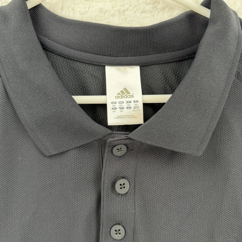Adidas Polo Shirt Mens‎ XL Blue Climalite Short Sleeve Performance Golf